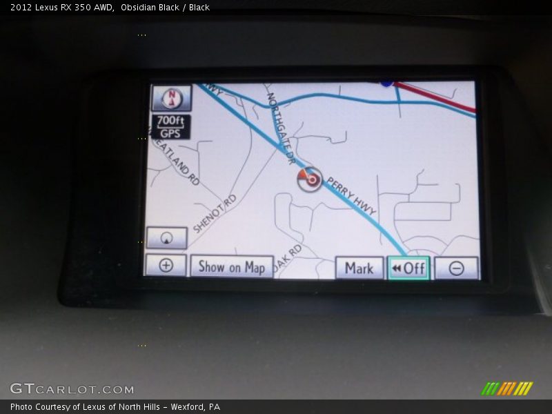 Obsidian Black / Black 2012 Lexus RX 350 AWD