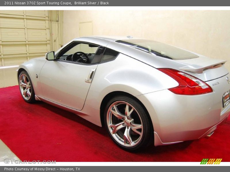 Brilliant Silver / Black 2011 Nissan 370Z Sport Touring Coupe