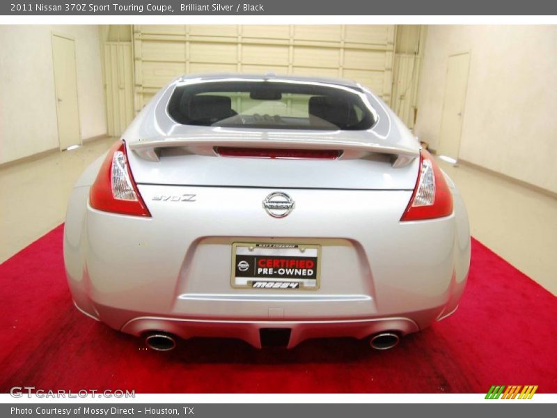 Brilliant Silver / Black 2011 Nissan 370Z Sport Touring Coupe