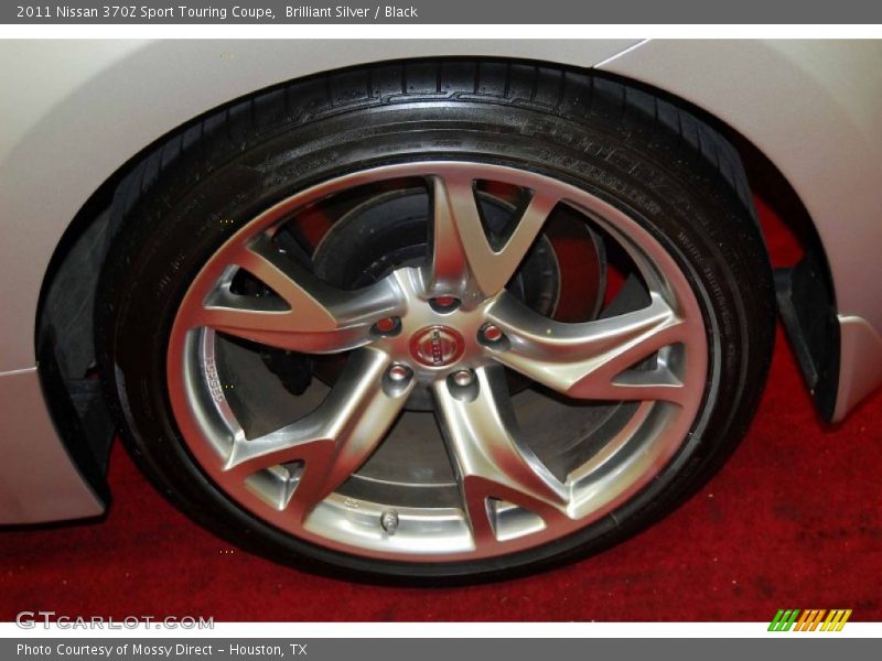 Brilliant Silver / Black 2011 Nissan 370Z Sport Touring Coupe