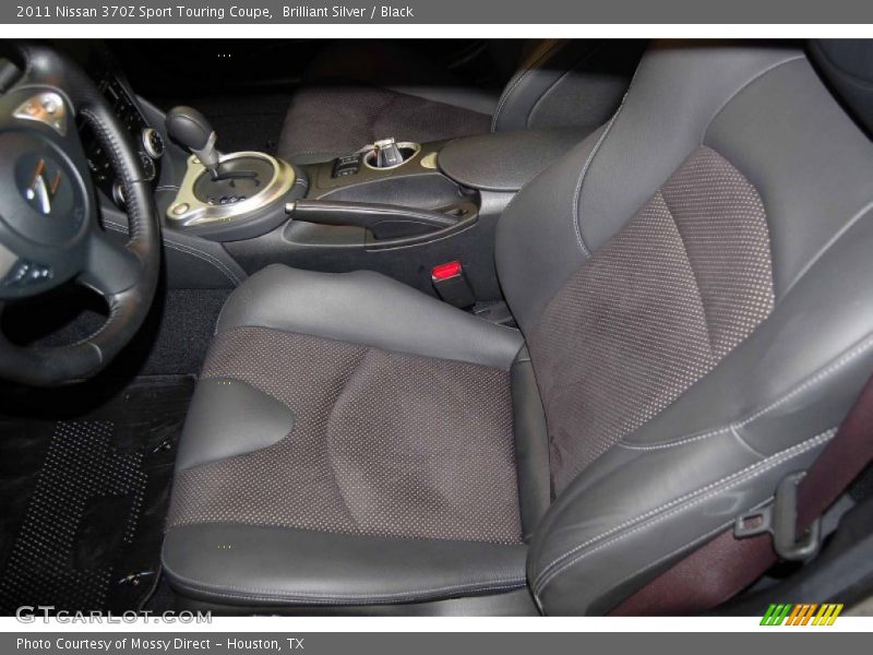 Brilliant Silver / Black 2011 Nissan 370Z Sport Touring Coupe