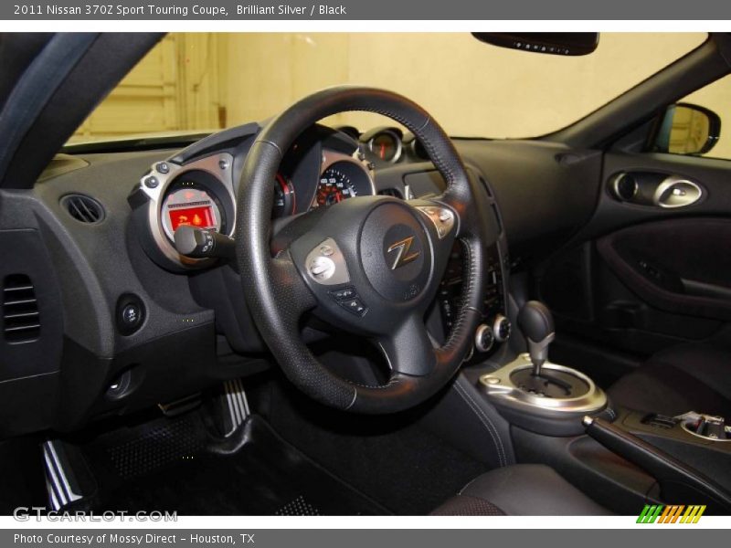 Brilliant Silver / Black 2011 Nissan 370Z Sport Touring Coupe