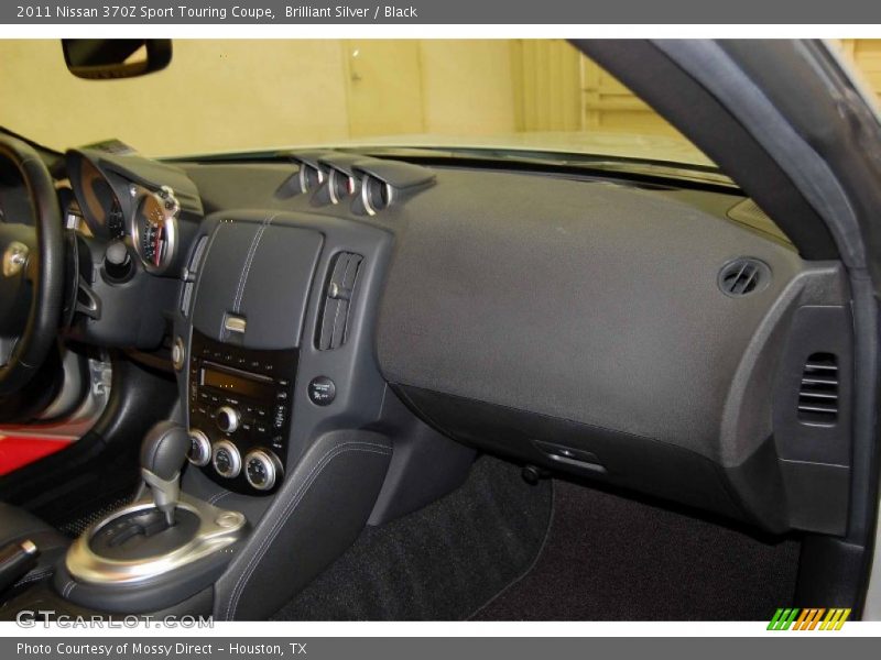 Brilliant Silver / Black 2011 Nissan 370Z Sport Touring Coupe