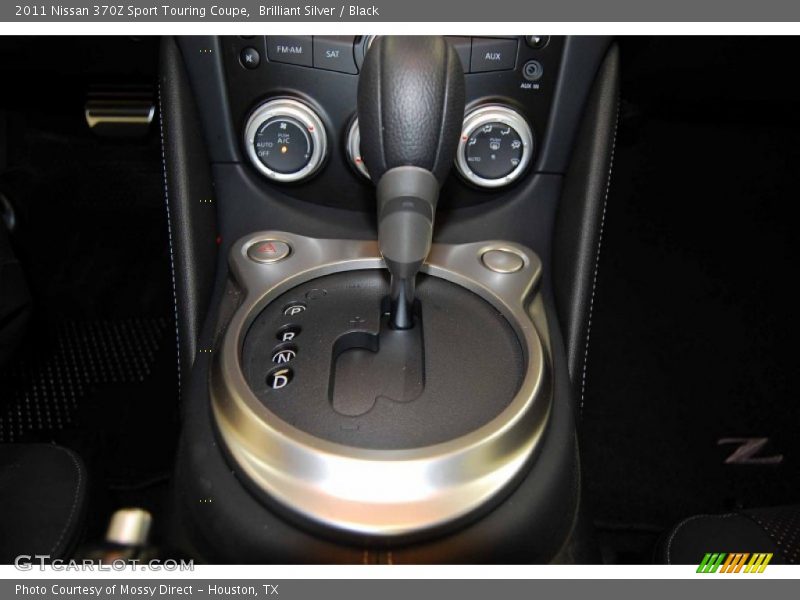 Brilliant Silver / Black 2011 Nissan 370Z Sport Touring Coupe