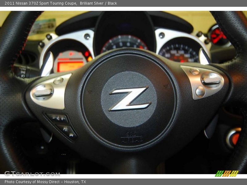 Brilliant Silver / Black 2011 Nissan 370Z Sport Touring Coupe