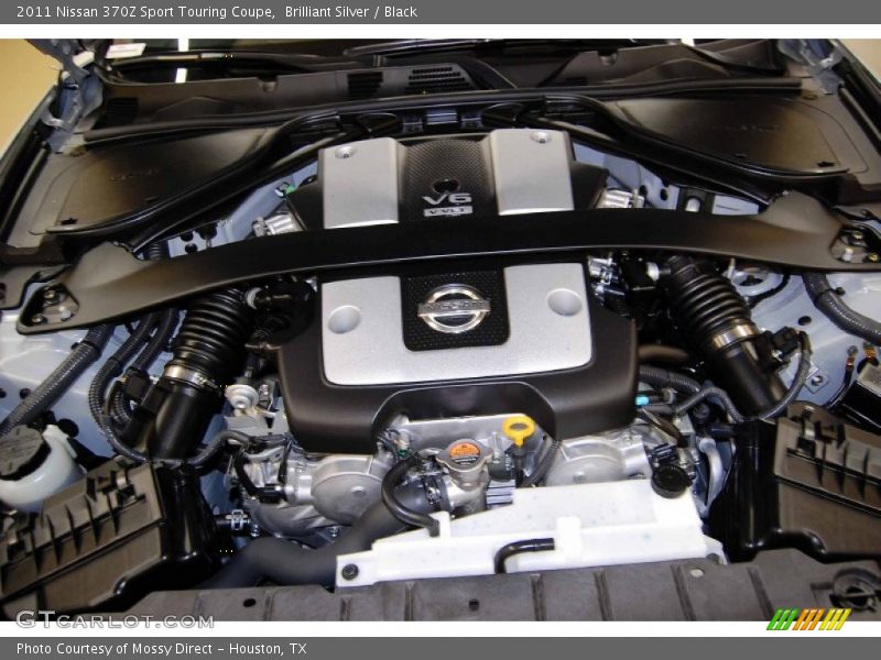Brilliant Silver / Black 2011 Nissan 370Z Sport Touring Coupe