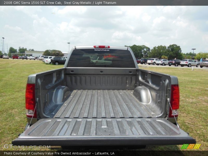 Steel Gray Metallic / Light Titanium 2008 GMC Sierra 1500 SLT Crew Cab
