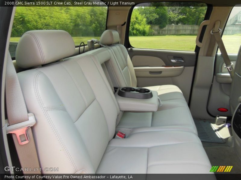 Steel Gray Metallic / Light Titanium 2008 GMC Sierra 1500 SLT Crew Cab