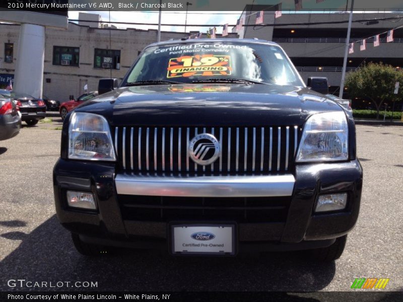 Black / Charcoal Black 2010 Mercury Mountaineer V6 AWD