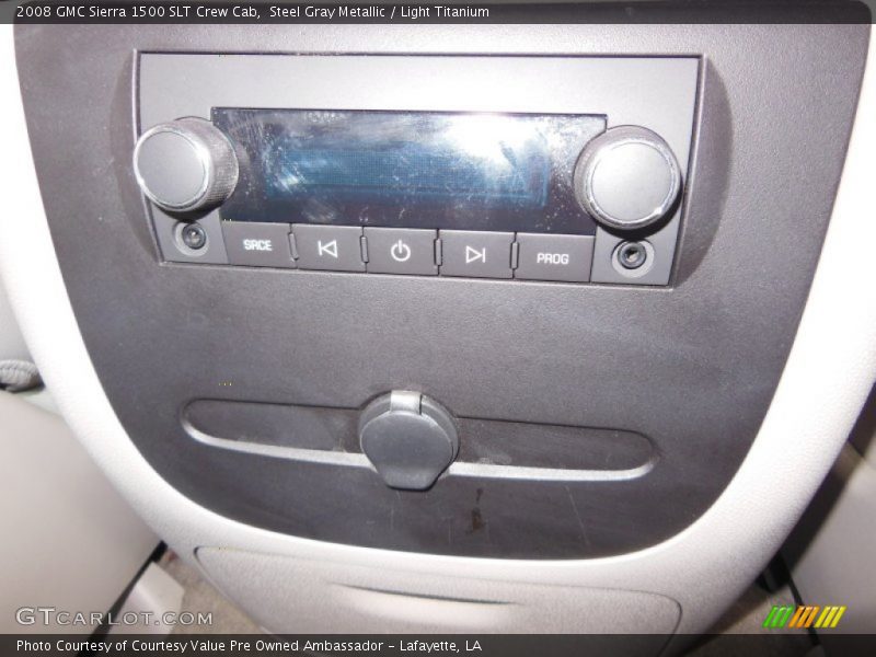 Steel Gray Metallic / Light Titanium 2008 GMC Sierra 1500 SLT Crew Cab