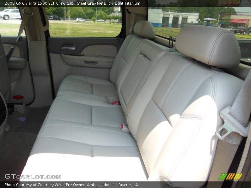 Steel Gray Metallic / Light Titanium 2008 GMC Sierra 1500 SLT Crew Cab
