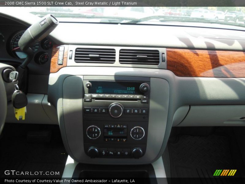 Steel Gray Metallic / Light Titanium 2008 GMC Sierra 1500 SLT Crew Cab