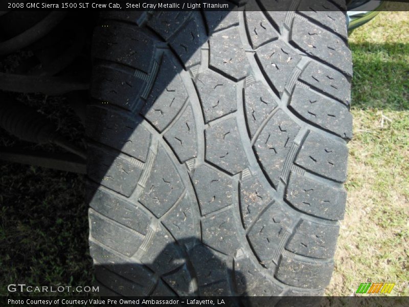 Steel Gray Metallic / Light Titanium 2008 GMC Sierra 1500 SLT Crew Cab