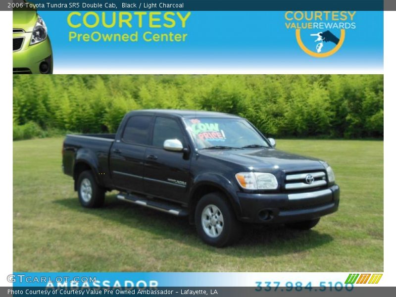 Black / Light Charcoal 2006 Toyota Tundra SR5 Double Cab