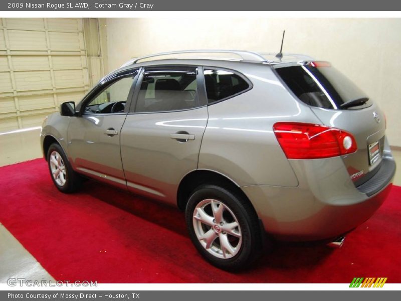Gotham Gray / Gray 2009 Nissan Rogue SL AWD
