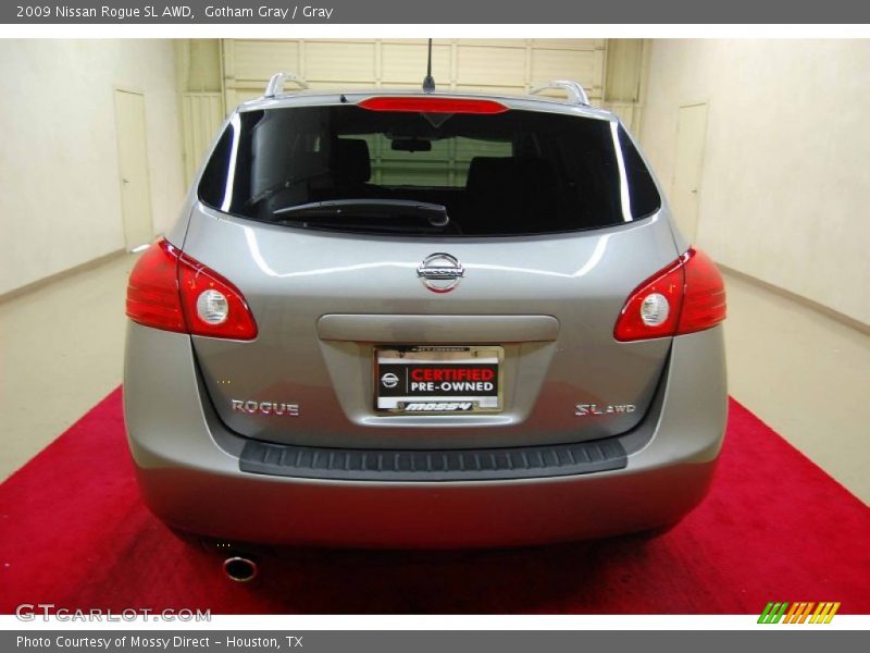 Gotham Gray / Gray 2009 Nissan Rogue SL AWD
