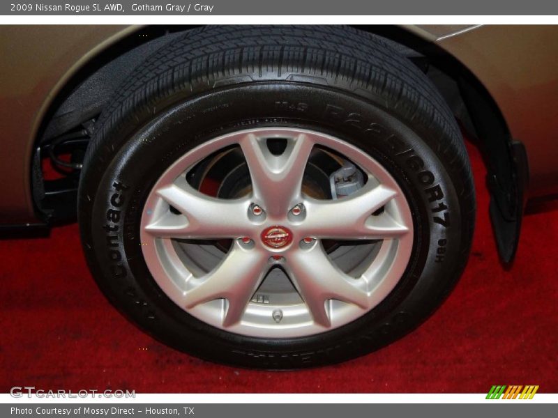 Gotham Gray / Gray 2009 Nissan Rogue SL AWD
