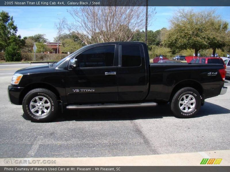 Galaxy Black / Steel 2005 Nissan Titan LE King Cab 4x4