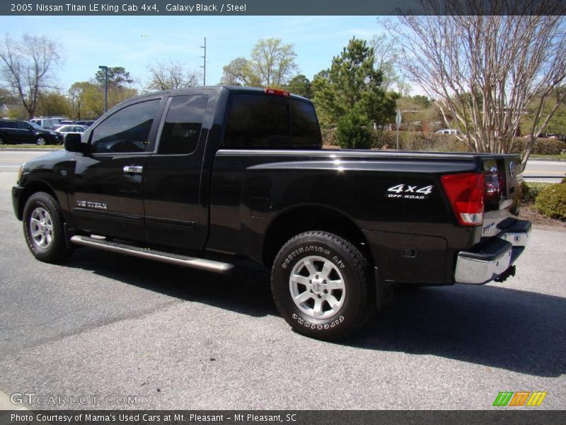 Galaxy Black / Steel 2005 Nissan Titan LE King Cab 4x4