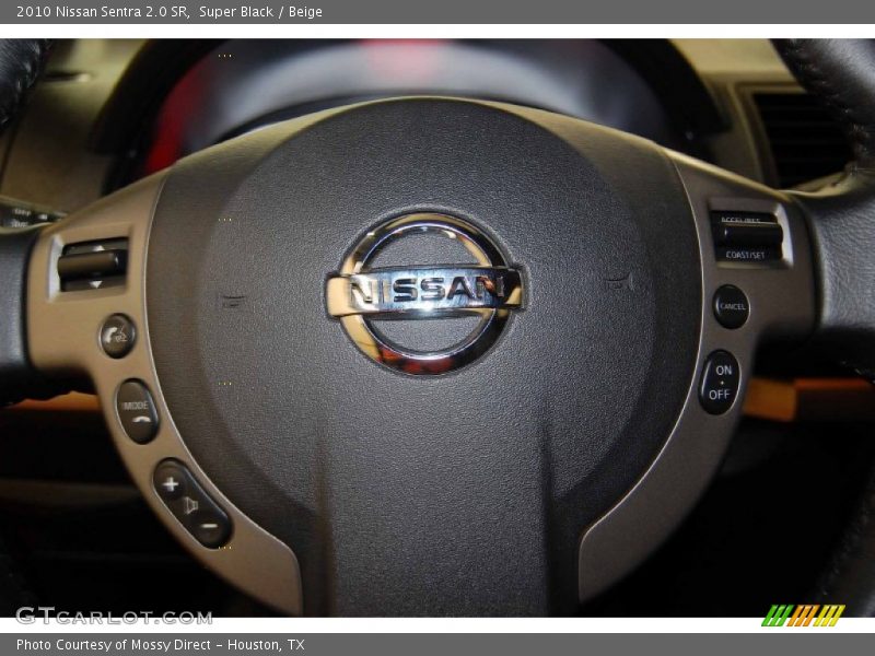 Super Black / Beige 2010 Nissan Sentra 2.0 SR