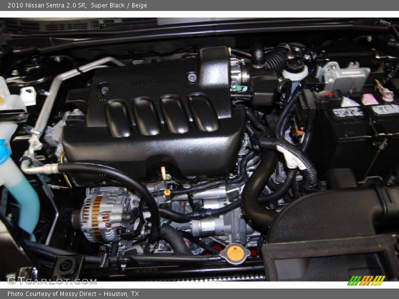 Super Black / Beige 2010 Nissan Sentra 2.0 SR