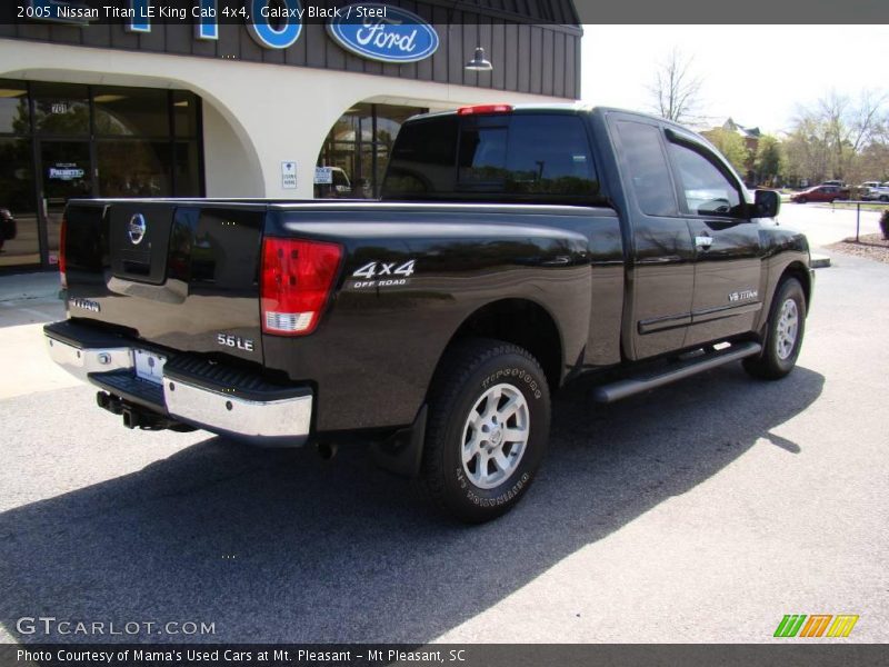 Galaxy Black / Steel 2005 Nissan Titan LE King Cab 4x4