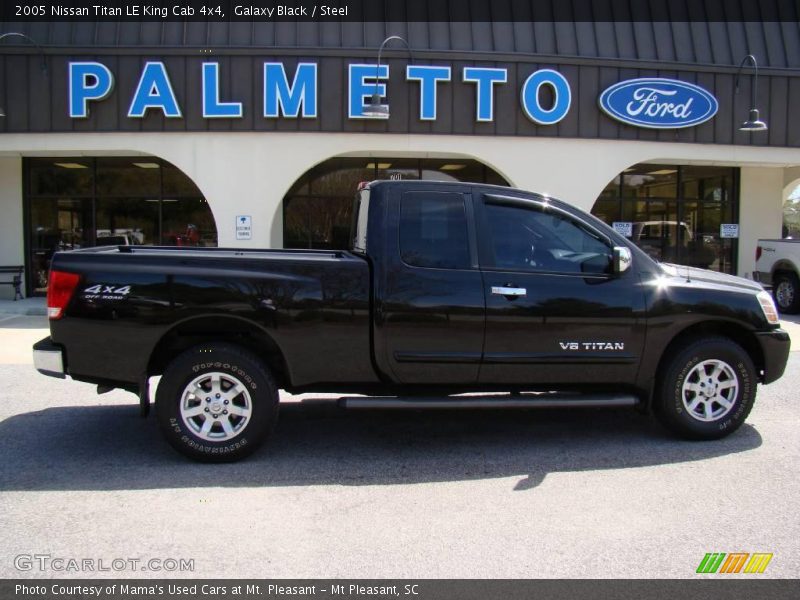 Galaxy Black / Steel 2005 Nissan Titan LE King Cab 4x4