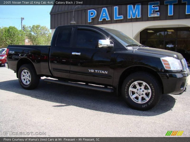 Galaxy Black / Steel 2005 Nissan Titan LE King Cab 4x4