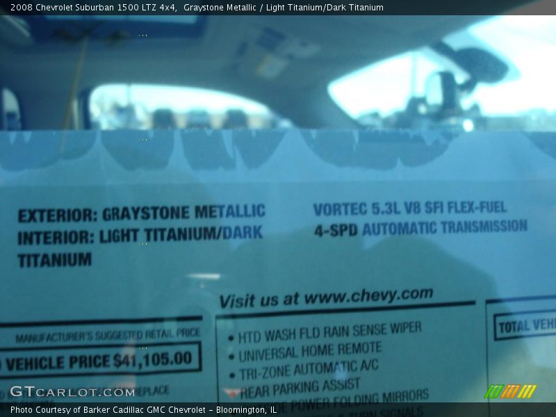 Graystone Metallic / Light Titanium/Dark Titanium 2008 Chevrolet Suburban 1500 LTZ 4x4
