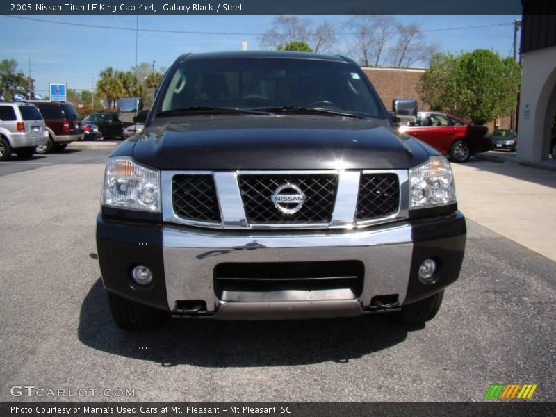 Galaxy Black / Steel 2005 Nissan Titan LE King Cab 4x4