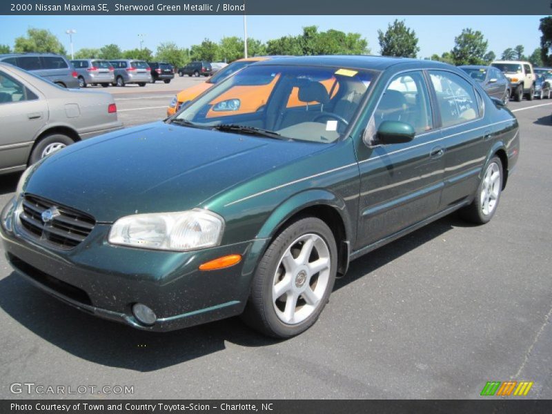 Sherwood Green Metallic / Blond 2000 Nissan Maxima SE
