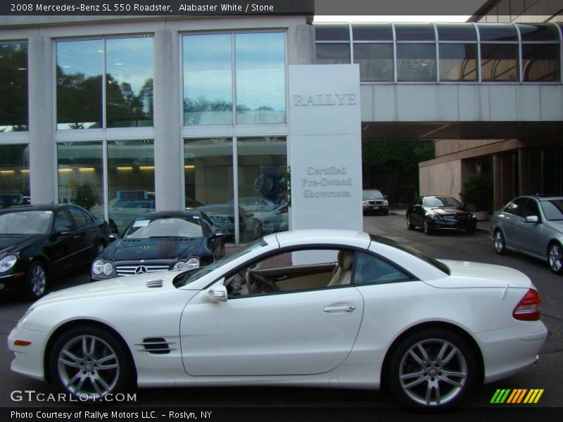 Alabaster White / Stone 2008 Mercedes-Benz SL 550 Roadster