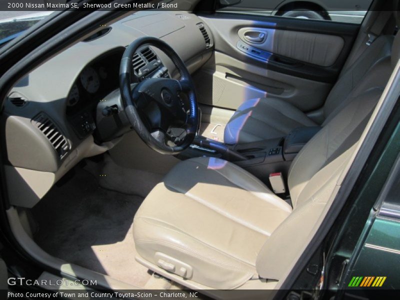 Sherwood Green Metallic / Blond 2000 Nissan Maxima SE