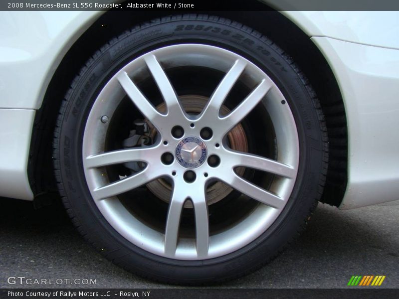 Alabaster White / Stone 2008 Mercedes-Benz SL 550 Roadster