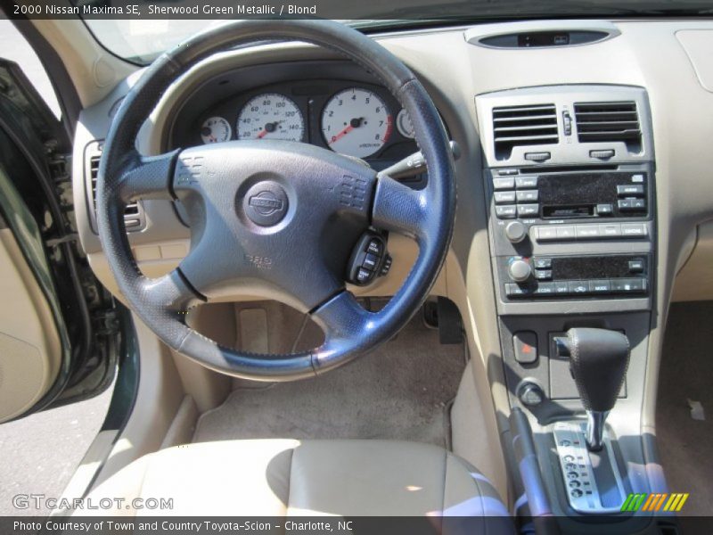 Sherwood Green Metallic / Blond 2000 Nissan Maxima SE