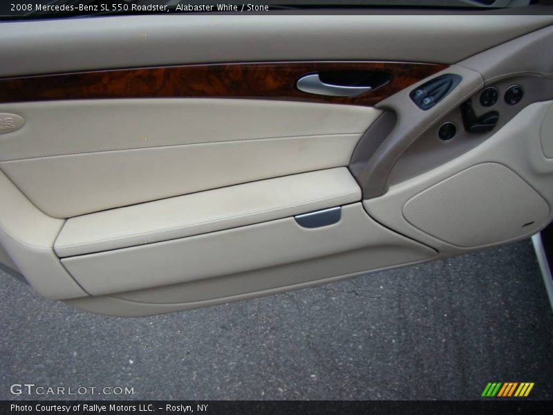 Alabaster White / Stone 2008 Mercedes-Benz SL 550 Roadster