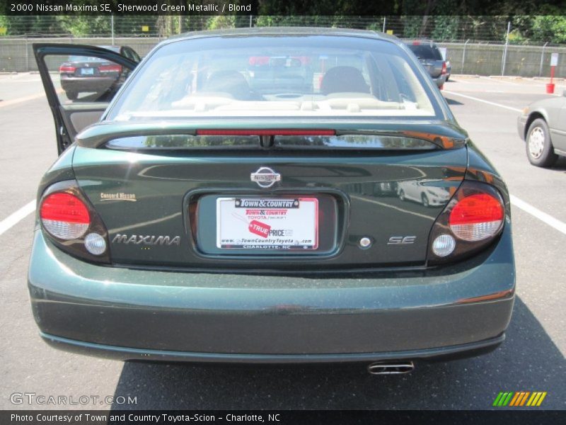 Sherwood Green Metallic / Blond 2000 Nissan Maxima SE