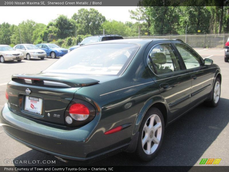 Sherwood Green Metallic / Blond 2000 Nissan Maxima SE