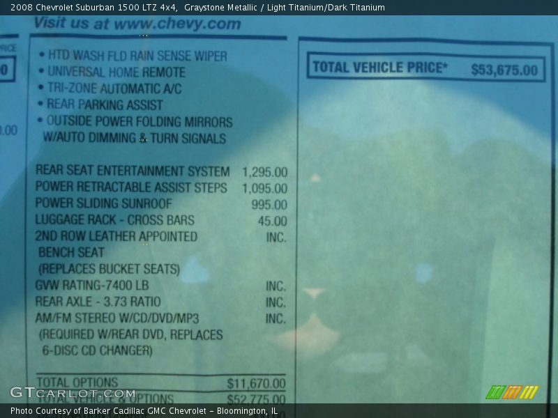 Graystone Metallic / Light Titanium/Dark Titanium 2008 Chevrolet Suburban 1500 LTZ 4x4