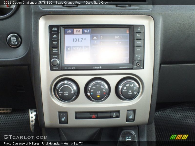 Toxic Orange Pearl / Dark Slate Gray 2011 Dodge Challenger SRT8 392