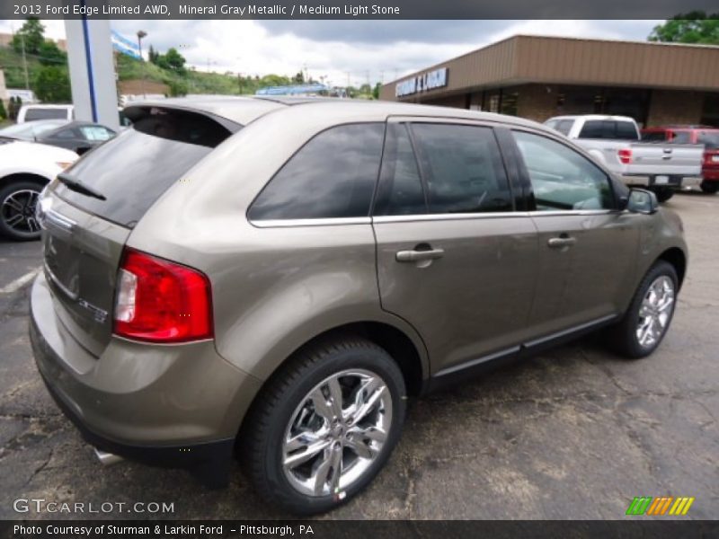 Mineral Gray Metallic / Medium Light Stone 2013 Ford Edge Limited AWD