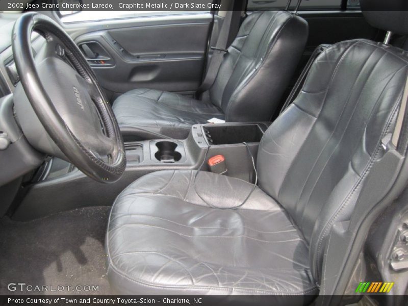 Graphite Metallic / Dark Slate Gray 2002 Jeep Grand Cherokee Laredo