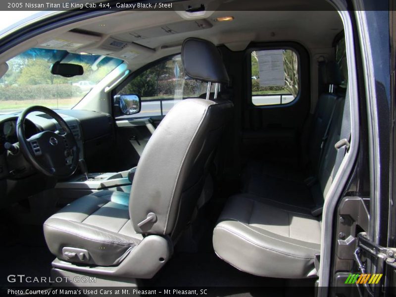 Galaxy Black / Steel 2005 Nissan Titan LE King Cab 4x4
