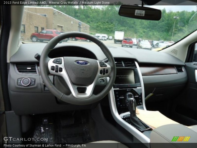 Mineral Gray Metallic / Medium Light Stone 2013 Ford Edge Limited AWD