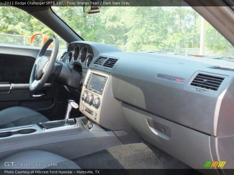 Toxic Orange Pearl / Dark Slate Gray 2011 Dodge Challenger SRT8 392