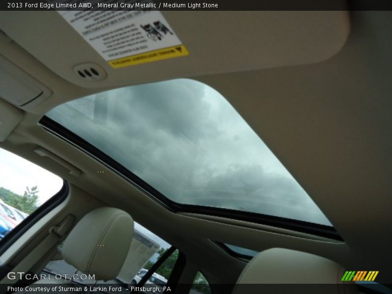 Mineral Gray Metallic / Medium Light Stone 2013 Ford Edge Limited AWD