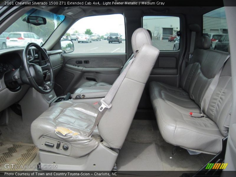 Light Pewter Metallic / Medium Gray 2001 Chevrolet Silverado 1500 Z71 Extended Cab 4x4