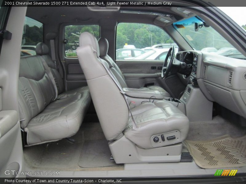 Light Pewter Metallic / Medium Gray 2001 Chevrolet Silverado 1500 Z71 Extended Cab 4x4