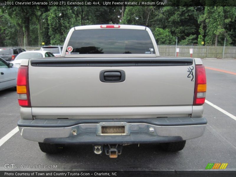 Light Pewter Metallic / Medium Gray 2001 Chevrolet Silverado 1500 Z71 Extended Cab 4x4