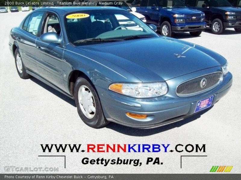 Titanium Blue Metallic / Medium Gray 2000 Buick LeSabre Limited